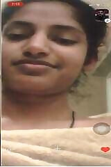 Tamil Girls Super Hot Look at Her Boobs